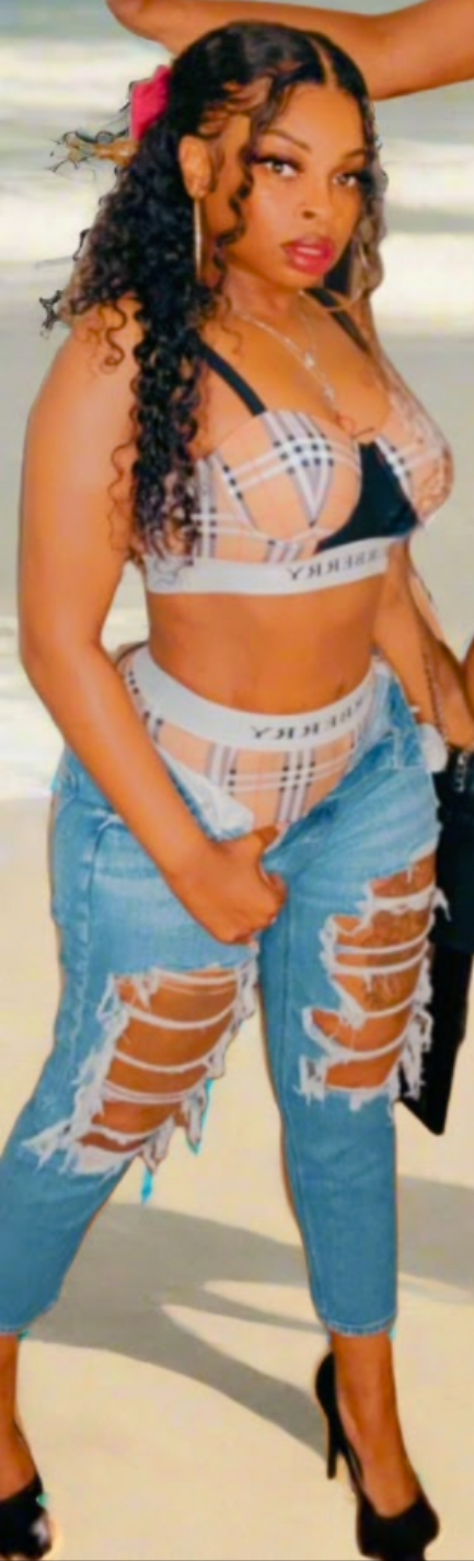 2-Piece Burberry Swimsuit