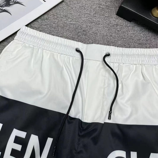 Balenciaga Swim Shorts with Logo Stripe