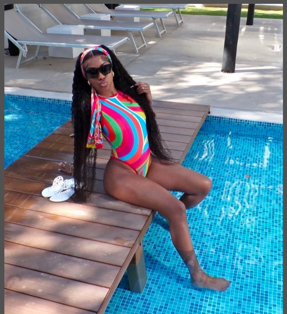 Color Pop Pucci Vibes One-Piece